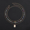 Retro colored water drop pendant collarbone chain, niche imitation crystal chain design necklace from the US cross-border jewelry Application Scenario